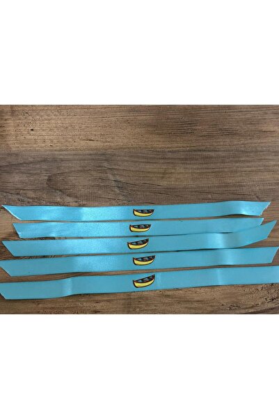 tasarım harikaları Flo Support Blue Ribbon with Boat Print (5 Pieces)