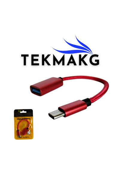 TEKMAKG OTG Type-C USB 2.0 Çevirici Adaptör - Poşetli