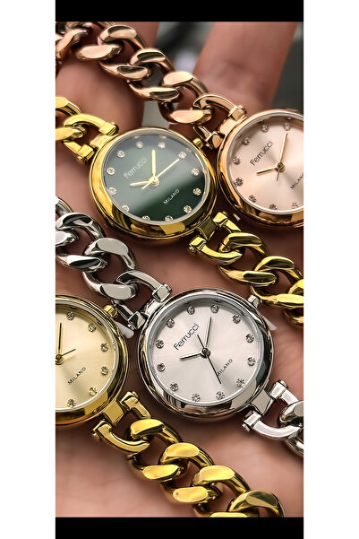 Ferrucci Mini Mini Women's Wristwatch, Silver Steel Chain Cord, Milano Series Bracelet Gift