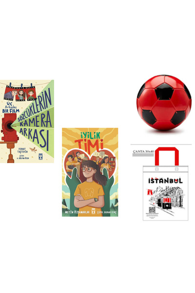 Genç Timaş Sözcüklerin Kamera Arkası İyilik timi - bez çanta ve futbol topu h...