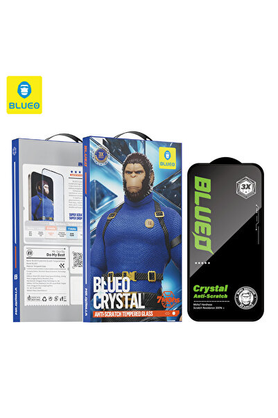 BLUEO Crystal iPhone 17/17 Pro Uyumlu 7 MOhs Sertlik 3 Kat Çizilmeye Dayanıkl...