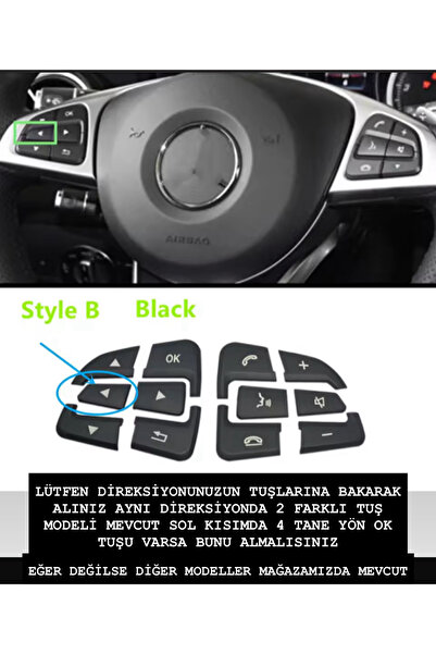 kaytaz غطاء زر عجلة القيادة من الكروم لسيارات مرسيدس طراز W205 W117 W176 X156...