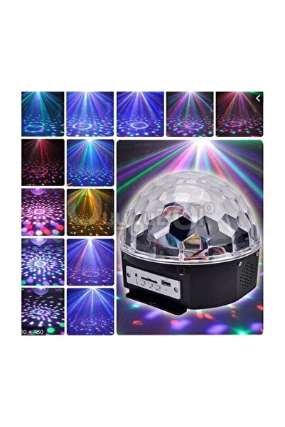 Genel Markalar Disko Topu Müzik Çalar Renkli Lazer Işıklı Bluetooth Sese Duya...