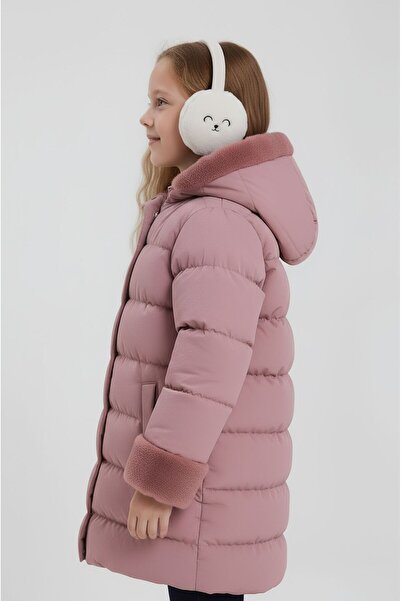 CIVILTIPOLO Girl's 100% Water and Windproof Detachable Hooded Fur-Lined Coat & Jacket