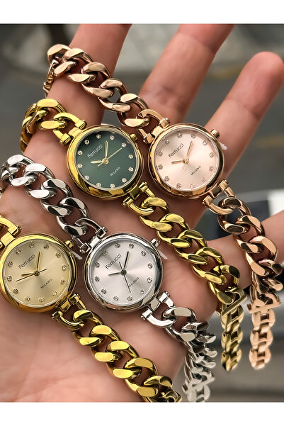 Ferrucci Mini Mini Women's Wristwatch, Rose Steel Chain Cord, Milano Series Bracelet Gift