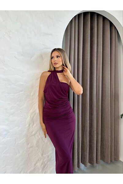 Genel Markalar Fular Detaylı Elbise