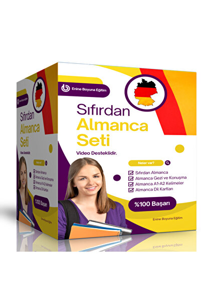 Enine Boyuna Eğitim German Training Kit from Scratch (4 Books)