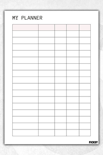 Ficksy Timeless Multi-Purpose Daily Weekly Monthly Planner - A4 Size To Do - ...