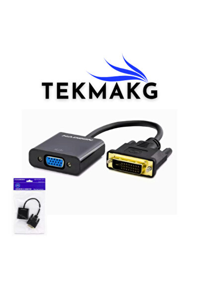 TEKMAKG Dvi to Vga Converter Adapter M/F 24+1 |   1080P Full Hd Video Converter