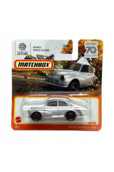 Matchbox Masinuta metalica Matchbox, Morris Minor Saloon, Editie Aniversara 70 de ani, 2023, 1:64, gri