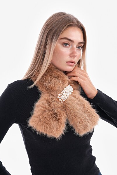 bacc Camel Inside-Loop Plush Scarf Neck Collar Bcnsv-25Wt1018