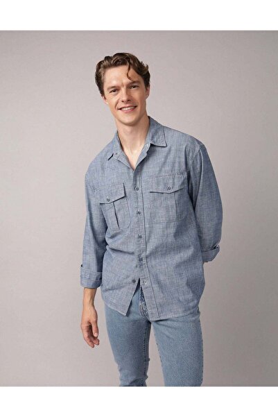 AMERICAN EAGLE AE Relaxed Fit Denim Shirt