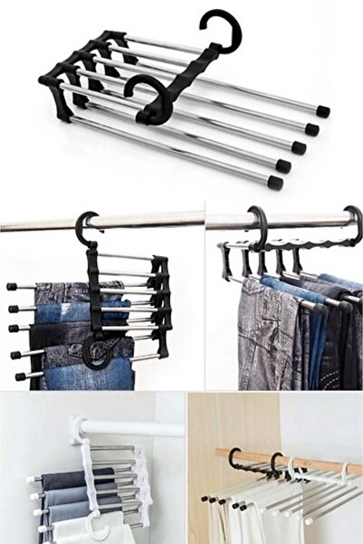 HSDemirci Foldable 5-piece pants hanger