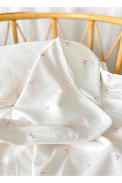 Zezig Pink Bows Penye Battaniye