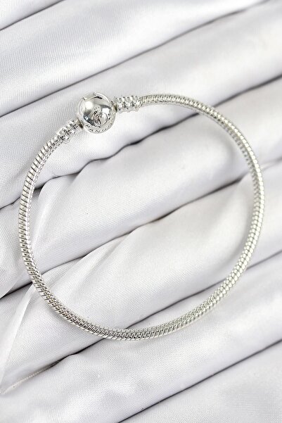 Inure Jewelry سوار نسائي من النحاس الأصفر موديل توبكوك فضي اللون للاستخدام ال...