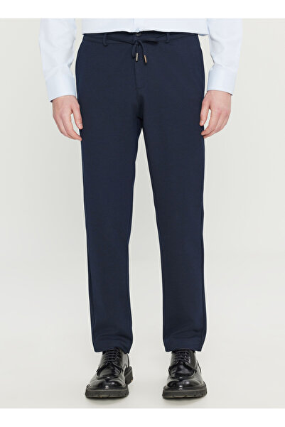 ALTINYILDIZ CLASSICS Bağlamalı Bel Dar Paça Jogger Lacivert Erkek Pantolon AC...