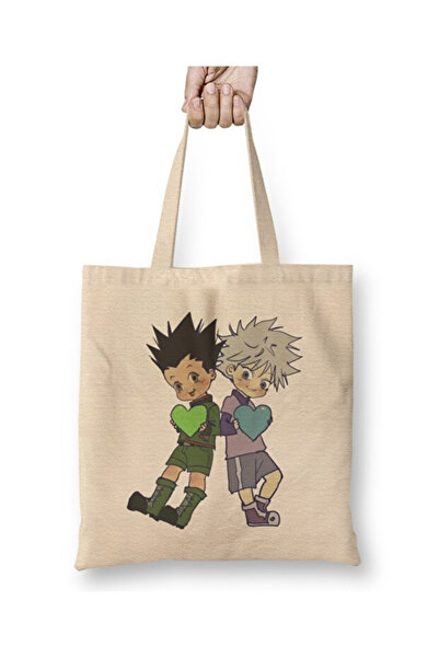 Toyaso Hunter X Hunter Зелена та синя тканинна сумка з довгими ручками Сумка для покупок Сумка для пляжу