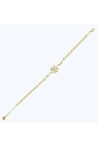 Altınbaş Altın Çiçek Zincir Bileklik