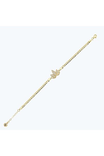 Altınbaş Altın Lotus Zincir Bileklik