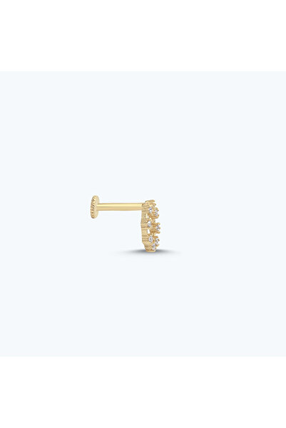 Altınbaş Altın Tragus Taşlı Piercing