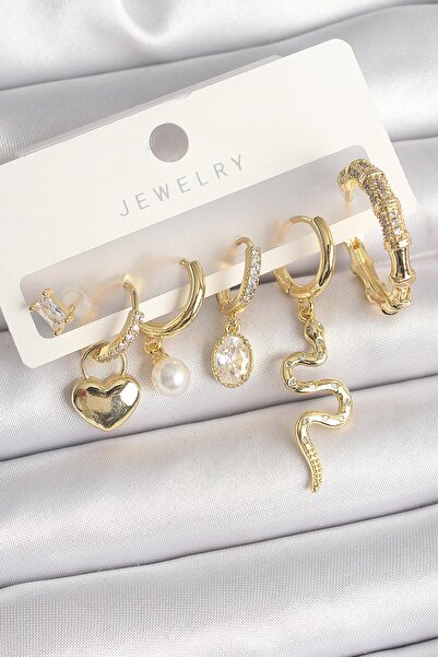 Inure Jewelry النحاس الذهب اللون استرخى الأفعى نموذج الزركون حجر حلقة قفل الق...