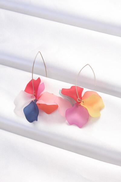 Inure Jewelry Color Flower Earrings Daily Use