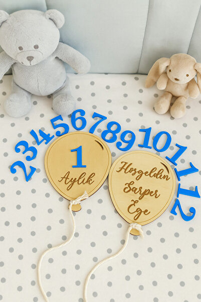 Boncukafası بطاقات ذاكرة للأطفال بعمر 12 شهرًا، تصميم خشبي من البليكسي، ديكور لالتقاط الصور لحديثي الولادة