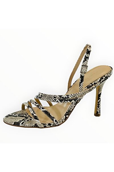 Carvela Sandals Women Strappy Faux Leather Reptile Print Size 38 EU