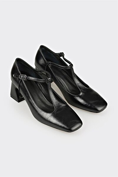 Elle Shoes Siyah Kadın Topuklu Ayakkabı