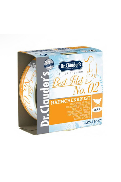 Dr.Cat د كلاودرز معلبات بست فيلية رقم 2 دجاج للقطط