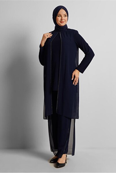 Alvina 20724 New Multi Chiffon 2-Piece Pants Size 44-50