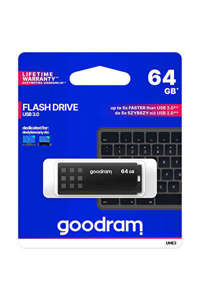 Goodram Stick de memorie USB UME3, 64GB, USB 3.0, Negru