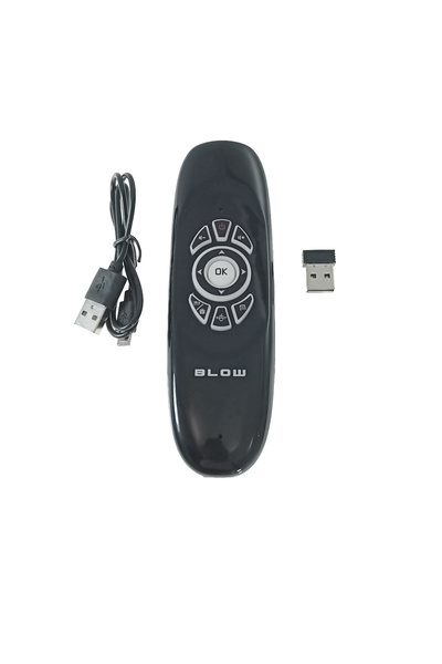 Blow Illuminated Smart Remote Control with Keyboard and Mouse Function, KS-3 11771, 2.4GHz, Black