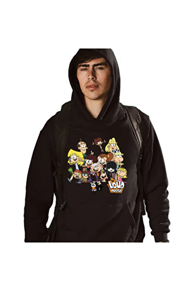 OEM Ανδρική Μπλούζα Φούτερ με Κάρτες Cartoon Loud House