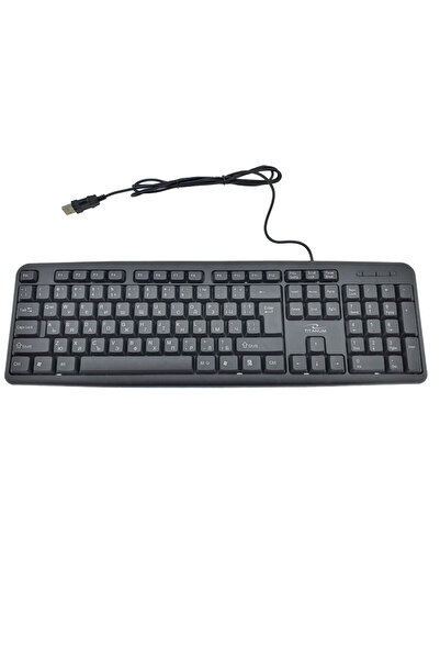 Titanum Standard keyboard, wired and USB connection, BG 92686, 104 keys, Bulgarian layout, black
