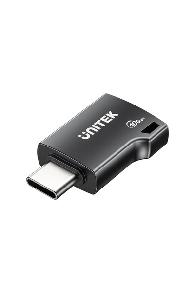 Unitek 10Gbps USB-C to USB-A Adapter | Fast Data Sync, Zinc Alloy Case, Black | A1048A