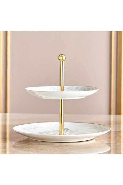 Generic حامل كيك سلوى ذو طبقتين - 30 سم