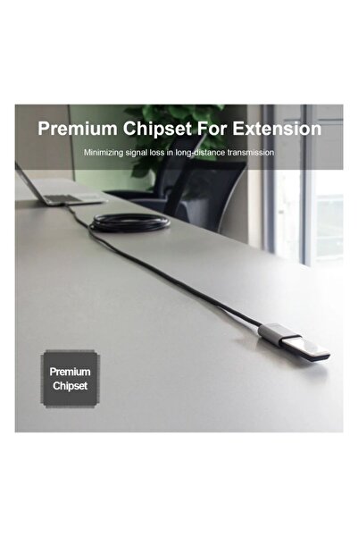 Unitek كابل تمديد USB 3.0 بطول 10 أمتار - رمادي | Y-3005