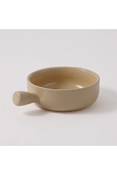 Alberto صينية خبز سيراميك بمقبض 6 بوصات 650 مل، بيج