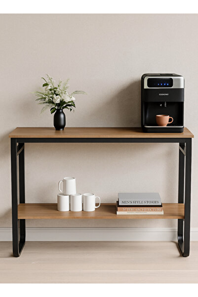 AGD Multi-purpose Console Table, Side Table for Living Room, Entryway, Hallway 120*40*80cm Brown