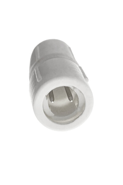 bossini Hose connector, 2-pin, 3-element, plastic, white, LED light