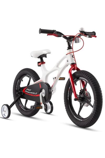 ROYAL BABY RoyalBaby Space Shuttle Children's Bike, 16" wheels, training wheels, disc brake (White)