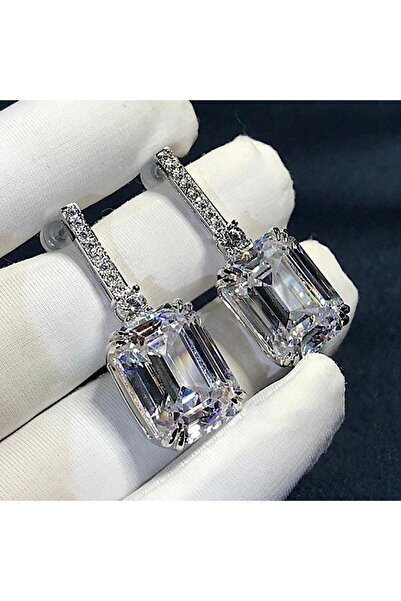 Pursehuit Cercei de culoare argintie cu pietre de zirconiu, Sydney C7