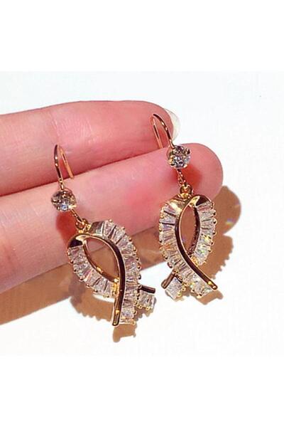 Pursehuit Cercei aurii cu pietre de zirconiu, Susana C3