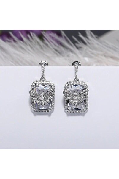 Pursehuit Cercei argintii cu fluturi și pietre de zirconiu, Amma C14