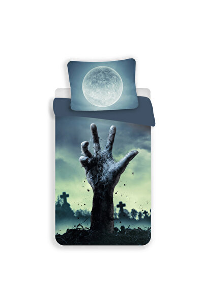 Halloween Moon Set de Lenjerie Zombie 140x200cm, 70x90 cm Microfibră