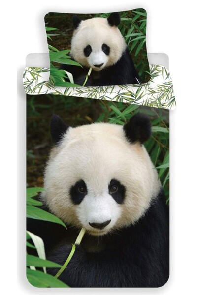 Animals Σετ κλινοσκεπασμάτων Panda Forest 140×200cm, 70×90 cm