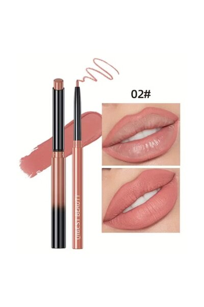 QIBEST Set de buze cu creion de buze și ruj solid, ultra-rezistent, culori pi...