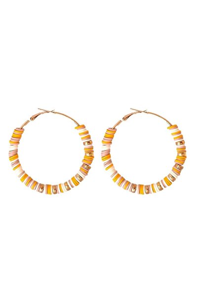 Pursehuit Cercei aurii, rotunzi, cu piese colorate, Fannar C5