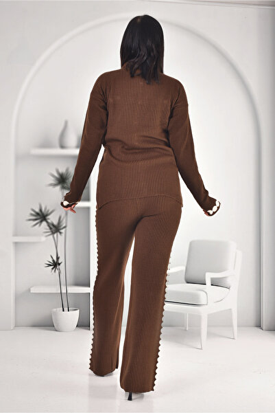 MORE KIDS Dot Striped Knitwear Vest Top and Bottom Set